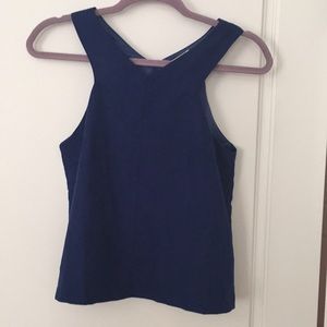 Alt Thea Suede Open Back Top